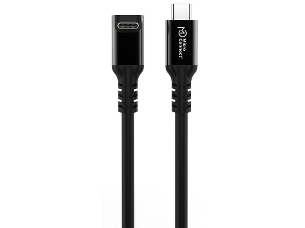 MicroConnect Premium - USB-kabel - USB-C (hann) rett til USB-C (hann) vinklet - USB 3.2 Gen 2x2 - 20 V - 5 A - 2 m - up to 20 Gbps data transfer ra...