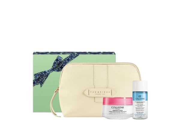 COLLISTAR SET (IDROATTIVA MOISTURIZING CREAM 50 ML + MINI BIPHASE 35 ML + COSMETICS BAG)