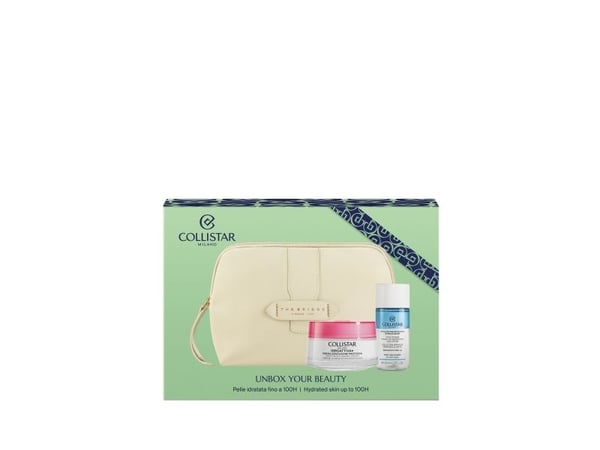COLLISTAR SET (IDROATTIVA MOISTURIZING CREAM 50 ML + MINI BIPHASE 35 ML + COSMETICS BAG)