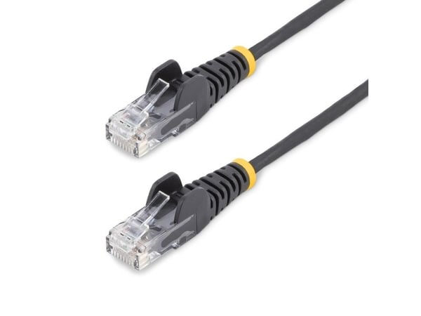 Startech - Koblingskabel - RJ-45 (hann) til RJ-45 (hann) - 25 cm - 3.6 mm - UTP - CAT 5/5e/6 - IEEE 802.3bt - halogenfri, uten hindringer, rett - s...