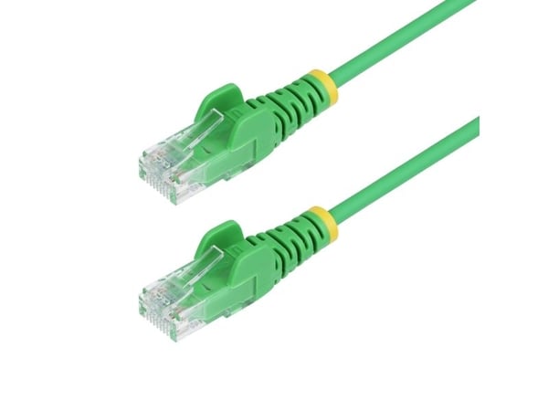 Startech - Koblingskabel - RJ-45 (hann) til RJ-45 (hann) - 25 cm - 3.6 mm - UTP - CAT 5/5e/6 - IEEE 802.3bt - halogenfri, uten hindringer, rett - g...