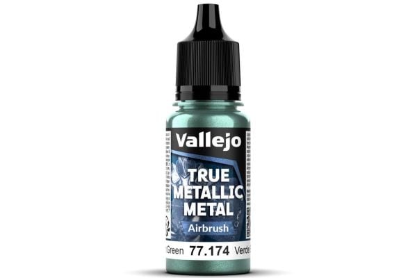 Vallejo 77.174 True Metallic Metal - Airbrush - Dusken Green (18 ml)