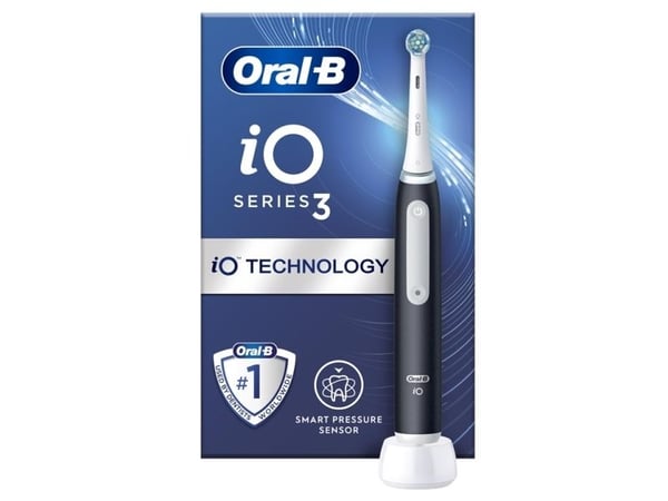 Oral-B | iO3 Series | Electric Toothbrush | Rechargeable | For adults | Matt Black | Number of brush heads included 1 | Number of teeth brushing mo...