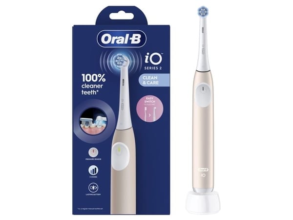 Oral-B iO2 elektrinis dantu šepetelis, rožines spalvos