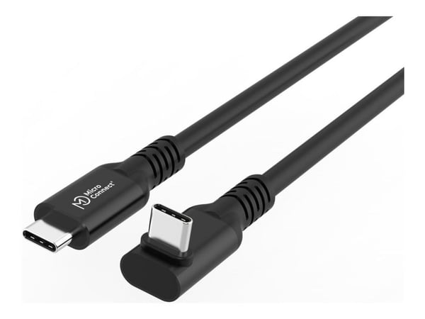MicroConnect Premium - USB-kabel - USB-C (hann) rett til USB-C (hann) vinklet - USB 3.2 Gen 2x2 - 20 V - 5 A - 3 m - up to 20 Gbps data transfer ra...