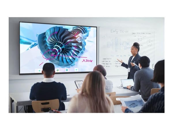 Avocor AVS-6510E - 65" Diagonalklasse S Series LED-bakgrunnsbelyst LCD-skjerm - interaktiv - med pekeskjerm (multiberørings) - Android - 4K UHD (21...
