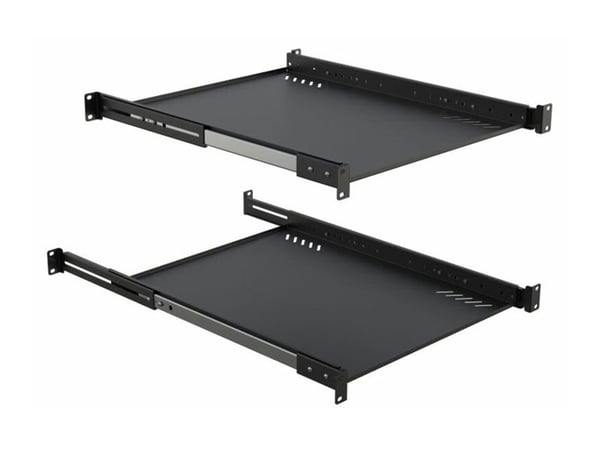 Lanview - Rack-hylle - svart - 1U - 19"