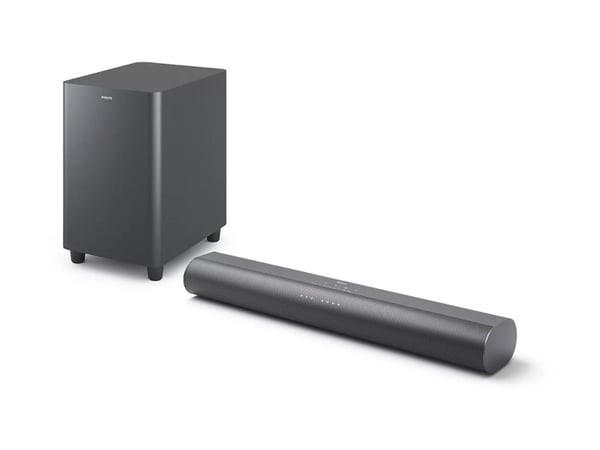 Philips TAB6100 - Lydplankesystem - for TV - 2,1 kanaler - trådløs - Bluetooth - 80 watt (Total) - metallgrå