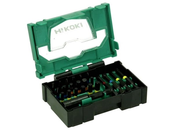 HiKOKI 40030021 bitssett T-profil, spor, kryssbits Phillips, kryssbits Pozidriv, sekskant inkl. bitsholder
