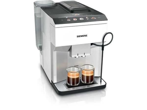 Siemens EQ.500 classic TP515R02 - Automatisk kaffemaskin med melkeskummer - 15 bar - hvitt / lys sølv