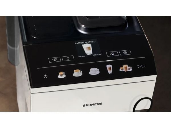 Siemens EQ.500 classic TP515R02 - Automatisk kaffemaskin med melkeskummer - 15 bar - hvitt / lys sølv