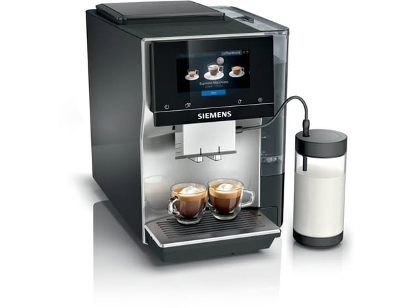 Siemens EQ.700 classic TP715R07 - Automatisk kaffemaskin med melkeskummer - 19 bar - rustfritt stål sølv metallic