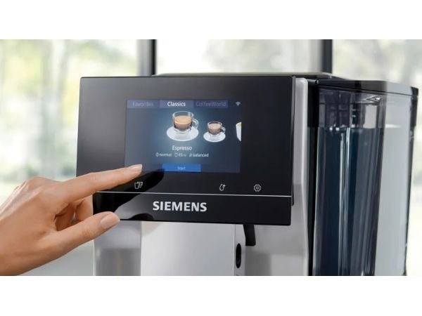 Siemens EQ.700 classic TP715R07 - Automatisk kaffemaskin med melkeskummer - 19 bar - rustfritt stål sølv metallic