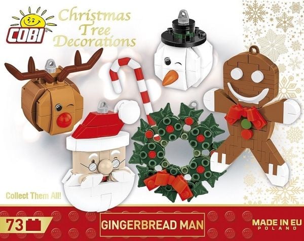 COBI Gingerbread Man, Byggesten, 5 År, 73 stk