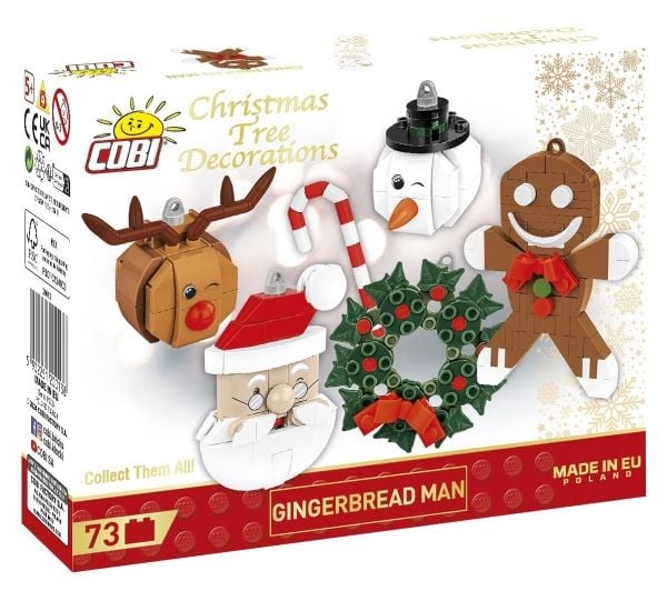 COBI Gingerbread Man, Byggesten, 5 År, 73 stk