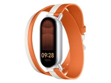 Xiaomi - Klokkestropp for aktivitetssporer - 140 - 180 mm - hvit, oransje - for Xiaomi Smart Band 8, Smart Band 9
