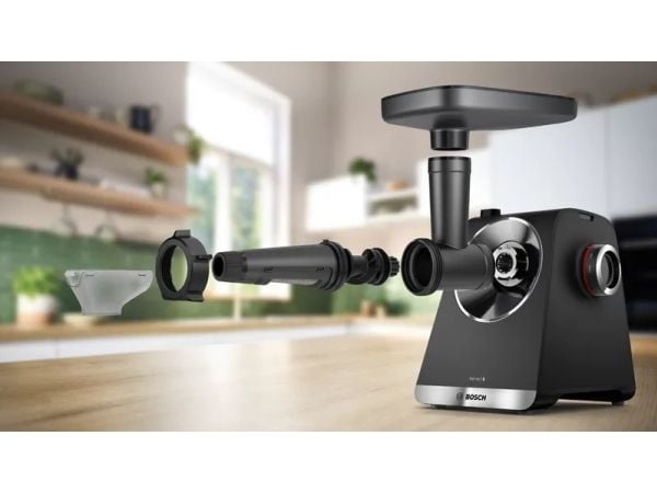 Bosch MWZS0JPB, Svart, Rustfritt stål, Transparent, Rustfritt stål, MultiPower 4, 6, 8, 400 g, 90 mm, 244 mm