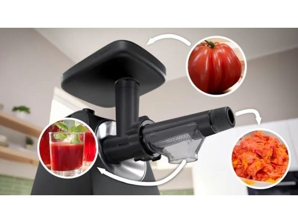 Bosch MWZS0JPB, Svart, Rustfritt stål, Transparent, Rustfritt stål, MultiPower 4, 6, 8, 400 g, 90 mm, 244 mm