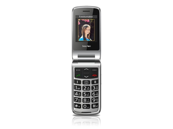 Beafon SL645plus, Avattava, Yksittäinen SIM, 7,11 cm (2.8"), 3 MP, 1550 mAh, musta, Hopea