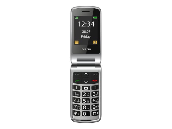 Beafon SL645plus, Avattava, Yksittäinen SIM, 7,11 cm (2.8"), 3 MP, 1550 mAh, musta, Hopea