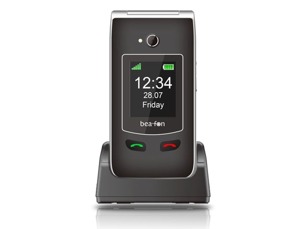 Beafon SL645plus, Avattava, Yksittäinen SIM, 7,11 cm (2.8"), 3 MP, 1550 mAh, musta, Hopea