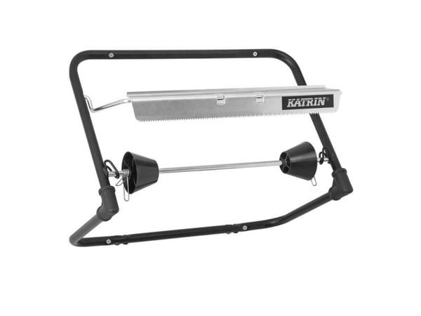 Annostelija pyyherulla Katrin Black Line seinäasennukseen,1 kpl