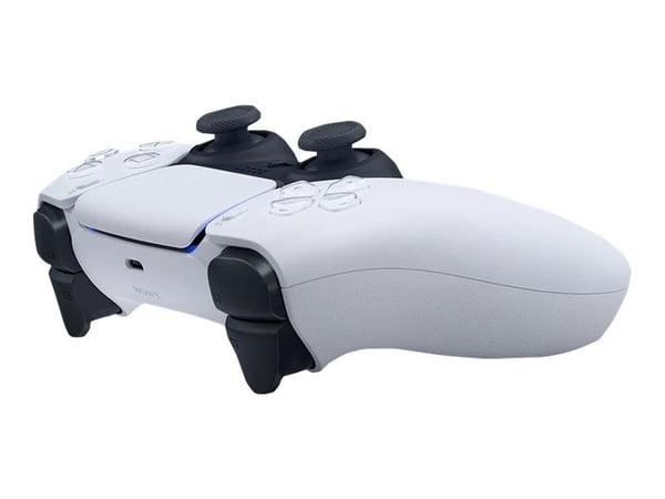 Sony Langaton DualSense-ohjain White V2, Pad-ohjain, PlayStation 5, Takanuppi, Tyhjennä muisti -painike, Valikkopainike, Asetukset-painike, Käynnis...