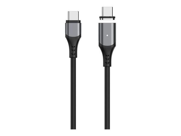 eSTUFF INFINITE - USB-kabel - USB-C (hann) rett til USB-C (hann) magnetisk - USB 2.0 - 2 m - 100 % resirkulert plast, USB-C Power Delivery (100W) -...