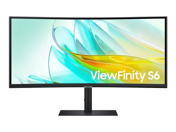 Samsung ViewFinity S6 S34C652UEU - S65UC Series - LED-skjerm - kurvet - USB - 34" - 3440 x 1440 UWQHD @ 100 Hz - VA - 350 cd/m² - 3000:1 - HDR10 - ...