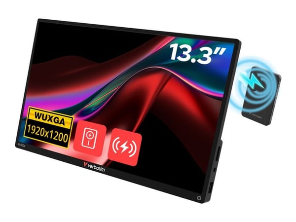 Verbatim - Light Series - LCD-skjerm - 13.3" - portabel - berøringsskjerm - 1920 x 1200 WUXGA @ 60 Hz - IPS - 250 cd/m² - 1000:1 - 6 ms - HDMI, USB...