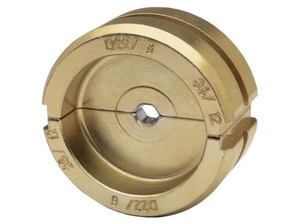Pressinsatser för kabelskor och muffar D 22, 10 mm²