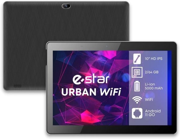 Nettbrett eSTAR URBAN 1021W 10,1" Wi-Fi 2 GB + 64 GB Svart