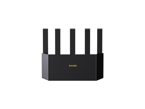 Tenda TE3L v1.0 BE3600, Wi-Fi 7 (802.11be), Dobbelbånd (2.4 GHz / 5 GHz), Ethernet/bredbåndsforbindelse, Sort, Frittstående router