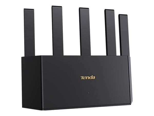 Tenda TE3L v1.0 BE3600, Wi-Fi 7 (802.11be), Dobbelbånd (2.4 GHz / 5 GHz), Ethernet/bredbåndsforbindelse, Sort, Frittstående router