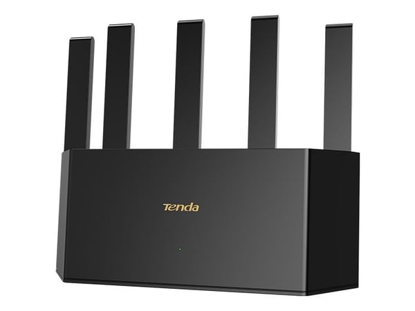 Tenda TE3L v1.0 BE3600, Wi-Fi 7 (802.11be), Dobbelbånd (2.4 GHz / 5 GHz), Ethernet/bredbåndsforbindelse, Sort, Frittstående router