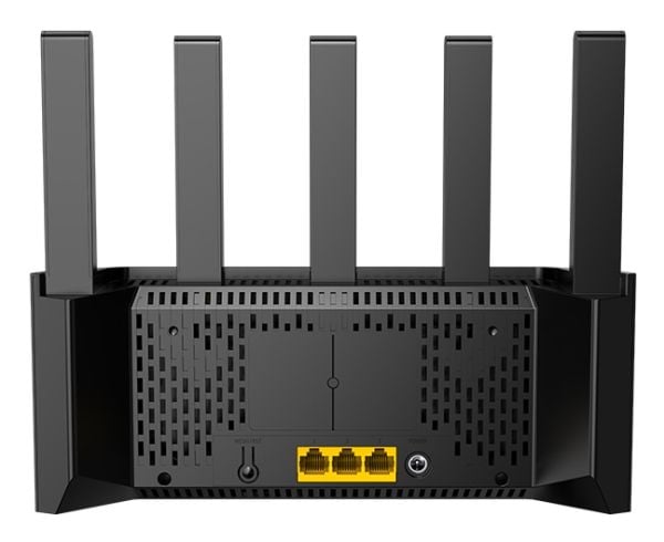 Tenda TE3L v1.0 BE3600, Wi-Fi 7 (802.11be), Dobbelbånd (2.4 GHz / 5 GHz), Ethernet/bredbåndsforbindelse, Sort, Frittstående router