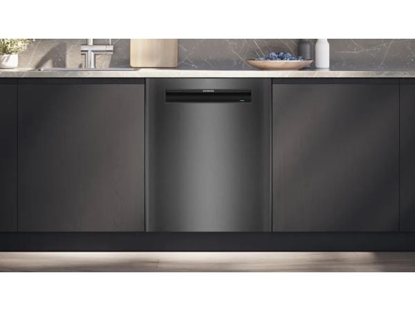 Siemens iQ500 SN15EC06CS - Oppvaskmaskin - innebygd - Wi-Fi - Nisje - bredde: 60 cm - dybde: 55 cm - høyde: 81.5 cm - brushed black steel