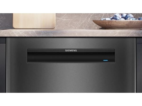 Siemens iQ500 SN15EC06CS - Oppvaskmaskin - innebygd - Wi-Fi - Nisje - bredde: 60 cm - dybde: 55 cm - høyde: 81.5 cm - brushed black steel