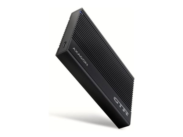 AXAGON EE25-GTR USB-C 3.2 Gen 2 - SATA 6G, 2,5" ekstern harddiskkabinett, ribbet - svart AXAGON EE25-GTR USB-C 3.2 Gen 2 - SATA 6G, 2,5" ekstern harddiskkabinett, ribbet - svart