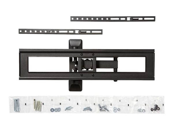 Nedis TVWM1550BK - Brakett - full bevegelse - for TV - stål - svart - skjermstørrelse: 37"-70" - veggmonterbar