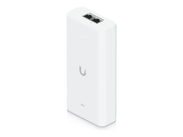 Ubiquiti UniFi - Strøminjektor (DIN-skinnemonterbar / vegg) - 10G, PoE+++ - AC 100-240 V - 90 watt - utgangskontakter: 1