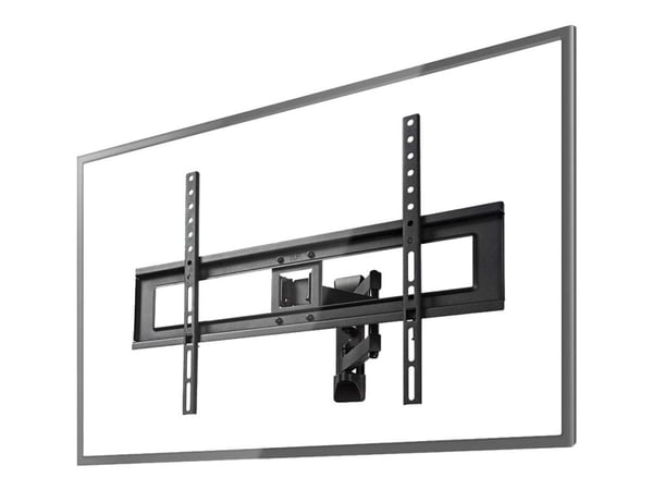Nedis TVWM1550BK - Brakett - full bevegelse - for TV - stål - svart - skjermstørrelse: 37"-70" - veggmonterbar