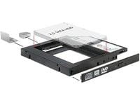 Delock - Uttagbar harddiskramme - 2.5" - fra 5,25" Slim Line til 2,5"