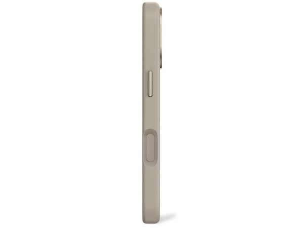 Decoded AntiMicrobial Silicone Backcover - silikoni suojakotelo iPhone 17 yhteensopiva MagSafe pehmeä taupe
