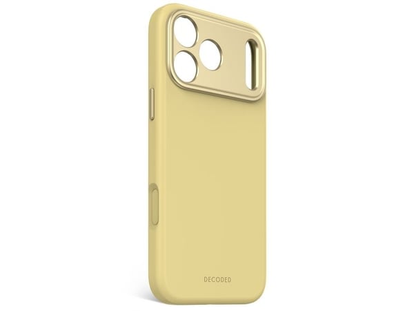 Decoded AntiMicrobial Silicone Backcover - beskyttelsesveske i silikon for iPhone 17 Pro Max kompatibel med MagSafe yuma yellow