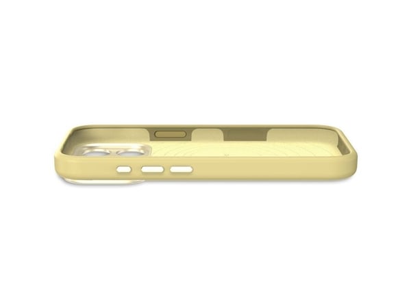 Decoded AntiMicrobial Silicone Backcover - beskyttelsesveske i silikon for iPhone 17 Pro kompatibel med MagSafe yuma yellow