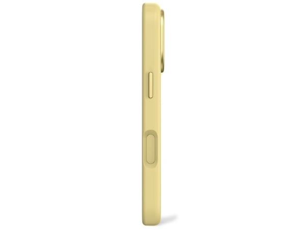 Decoded AntiMicrobial Silicone Backcover - beskyttelsesveske i silikon for iPhone 17 Pro kompatibel med MagSafe yuma yellow