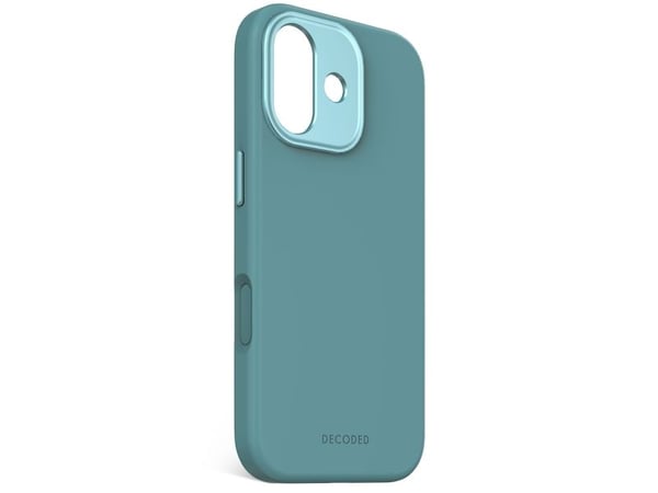 Decoded AntiMicrobial Silicone Backcover - beskyttelsesveske i silikon for iPhone 17 kompatibel med MagSafe retroblå