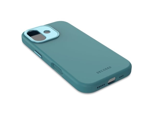 Decoded AntiMicrobial Silicone Backcover - beskyttelsesveske i silikon for iPhone 17 kompatibel med MagSafe retroblå