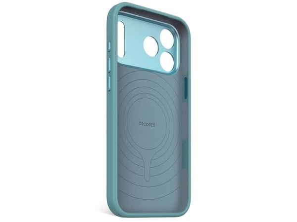 Decoded AntiMicrobial Silicone Backcover - beskyttelsesveske i silikon for iPhone 17 Pro Max kompatibel med MagSafe retroblå